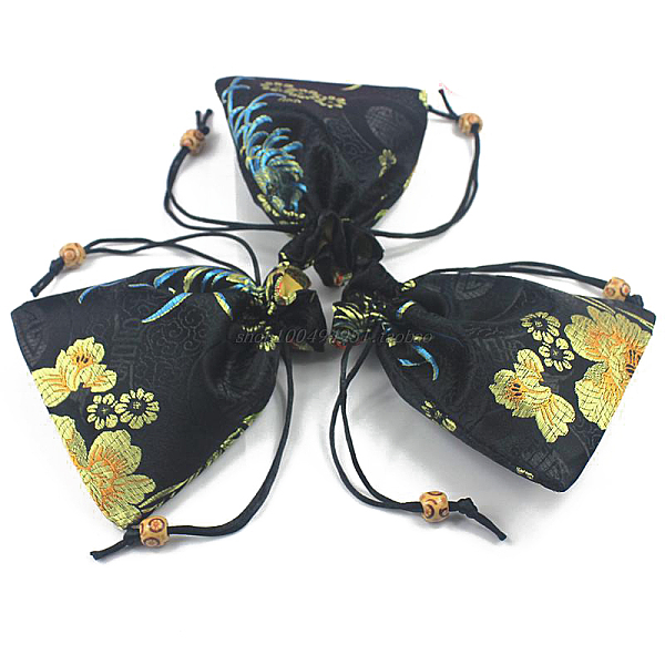 PandaHall Chinese Style Flower Pattern Satin Jewelry Packing Pouches, Drawstring Gift Bags, Rectangle, Black, 14.5x10.5cm Cloth Rectangle...
PandaHall Chinese Style Flower Pattern Satin Jewelry Packing Pouches, Drawstring Gift Bags, Rectangle, Black, 14.5x10.5cm Cloth Rectangle...