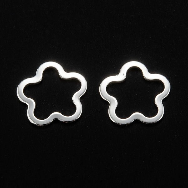 PandaHall 201 Stainless Steel Linking Rings, Flower, Silver, 14.5x14x0.5~0.8mm, Inner Size: 12x10mm 201 Stainless Steel Flower
PandaHall 201 Stainless Steel Linking Rings, Flower, Silver, 14.5x14x0.5~0.8mm, Inner Size: 12x10mm 201 Stainless Steel Flower