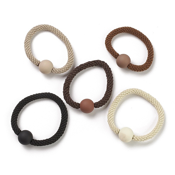 PandaHall Nylon Elastic Hair Ties, Ponytail Holder, with Frosted Wood Beads, Girls Hair Accessories, Mixed Color, 6~15.5mm, Inner Diameter..., Multicolor
PandaHall Nylon Elastic Hair Ties, Ponytail Holder, with Frosted Wood Beads, Girls Hair Accessories, Mixed Color, 6~15.5mm, Inner Diameter..., Multicolor