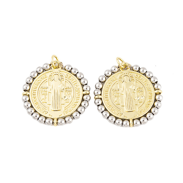 PandaHall Rack Plating Brass Pendants, Cadmium Free & Lead Free, Long-Lasting Plated, Flat Round, Real 18K Gold Plated, 23.5x23x2.5mm, Hole...
PandaHall Rack Plating Brass Pendants, Cadmium Free & Lead Free, Long-Lasting Plated, Flat Round, Real 18K Gold Plated, 23.5x23x2.5mm, Hole...