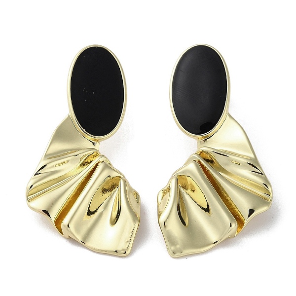 PandaHall Rack Plating Real 18k Gold Plated Brass Oval Stud Earrings with Enamel, Lead Free & Cadmium Free, Black, 49x24.5mm Brass Oval...
PandaHall Rack Plating Real 18k Gold Plated Brass Oval Stud Earrings with Enamel, Lead Free & Cadmium Free, Black, 49x24.5mm Brass Oval...