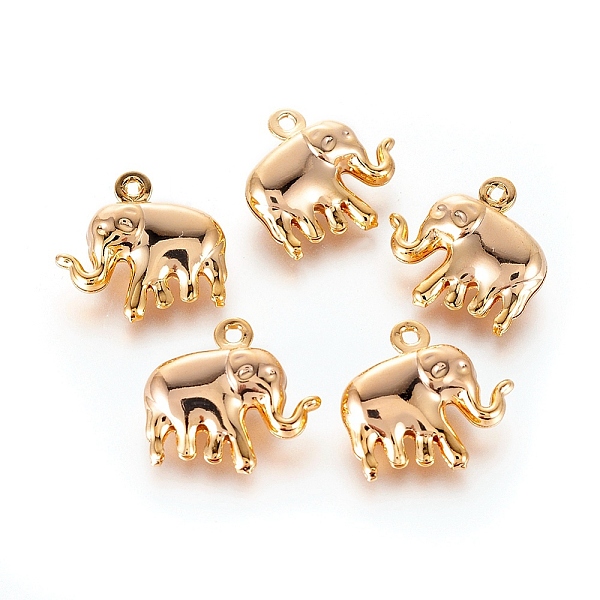 PandaHall Brass Charms, Elephant, Real 18K Gold Plated, 14.5x15x5mm, Hole: 1mm Brass Elephant
PandaHall Brass Charms, Elephant, Real 18K Gold Plated, 14.5x15x5mm, Hole: 1mm Brass Elephant