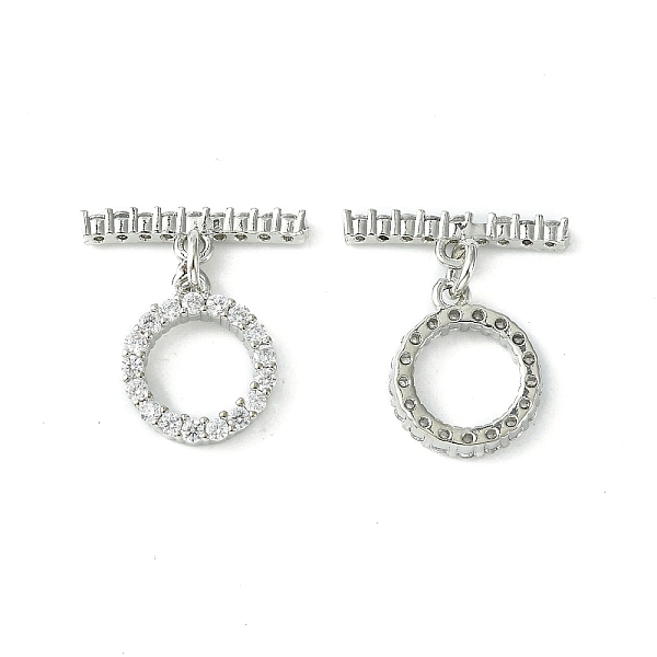 PandaHall Rack Plating Eco-Friendly Brass Pave Clear Cubic Zirconia Toggle Claps, Long-Lasting Plated, Lead Free & Cadmium Free, Ring...
PandaHall Rack Plating Eco-Friendly Brass Pave Clear Cubic Zirconia Toggle Claps, Long-Lasting Plated, Lead Free & Cadmium Free, Ring...