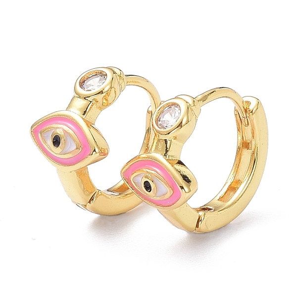 PandaHall Brass Inlaid Cubic Zirconia Hoop Earrings, with Enamel, Real 18K Gold Plated, Cadmium Free & Lead Free, Evil Eye, Mixed Color..., Multicolor
PandaHall Brass Inlaid Cubic Zirconia Hoop Earrings, with Enamel, Real 18K Gold Plated, Cadmium Free & Lead Free, Evil Eye, Mixed Color..., Multicolor