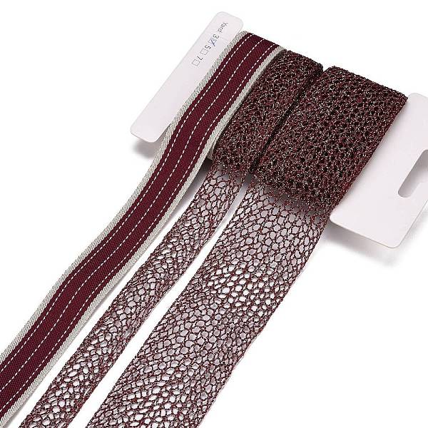 PandaHall 9 Yards 3 Styles Polyester Ribbon, for DIY Handmade Craft, Hair Bowknots and Gift Decoration, Dark Red Color Palette, Dark Red...
PandaHall 9 Yards 3 Styles Polyester Ribbon, for DIY Handmade Craft, Hair Bowknots and Gift Decoration, Dark Red Color Palette, Dark Red...