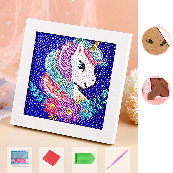 PandaHall DIY Diamond Painting Photo Frame Kits, Including Resin Rhinestones Bag, Diamond Sticky Pen, Tray Plate & Glue Clay, Unicorn...
PandaHall DIY Diamond Painting Photo Frame Kits, Including Resin Rhinestones Bag, Diamond Sticky Pen, Tray Plate & Glue Clay, Unicorn...