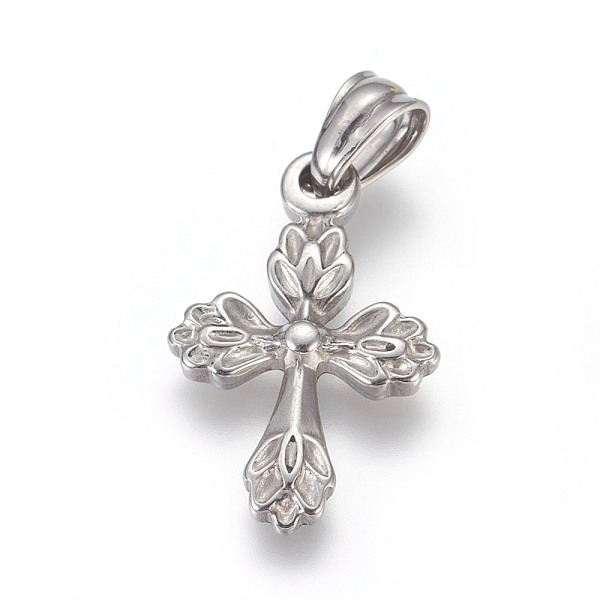 PandaHall 304 Stainless Steel Pendants, Cross, Stainless Steel Color, 25.5x16.5x3mm, Hole: 4x6mm 304 Stainless Steel Cross
PandaHall 304 Stainless Steel Pendants, Cross, Stainless Steel Color, 25.5x16.5x3mm, Hole: 4x6mm 304 Stainless Steel Cross