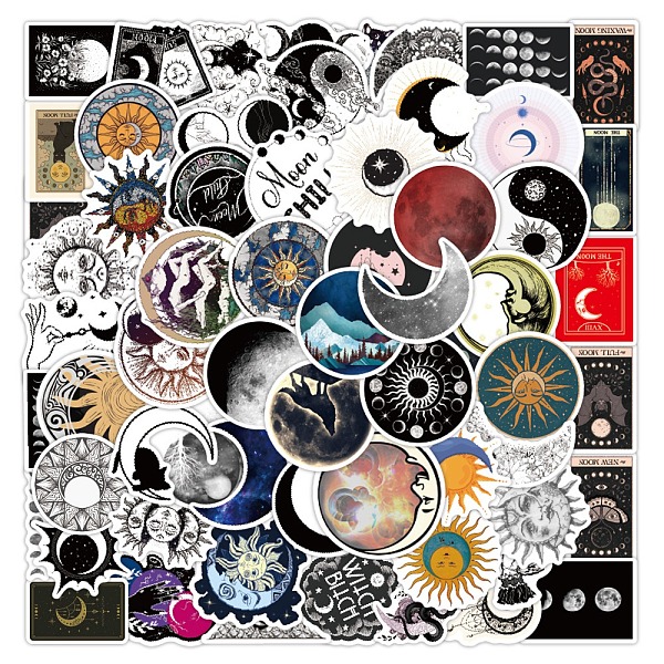 PandaHall Moon Theme PVC Plastic Sticker Labels, Waterproof Decals for Suitcase, Skateboard, Refrigerator, Helmet, Mobile Phone Shell, Moon..., Multicolor
PandaHall Moon Theme PVC Plastic Sticker Labels, Waterproof Decals for Suitcase, Skateboard, Refrigerator, Helmet, Mobile Phone Shell, Moon..., Multicolor