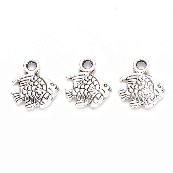 PandaHall Tibetan Style Alloy Charms, Fish, Cadmium Free & Lead Free, Antique Silver, 10.5x9.5x2mm, Hole: 1.4mm, about 2170pcs/1000g Alloy...
PandaHall Tibetan Style Alloy Charms, Fish, Cadmium Free & Lead Free, Antique Silver, 10.5x9.5x2mm, Hole: 1.4mm, about 2170pcs/1000g Alloy...