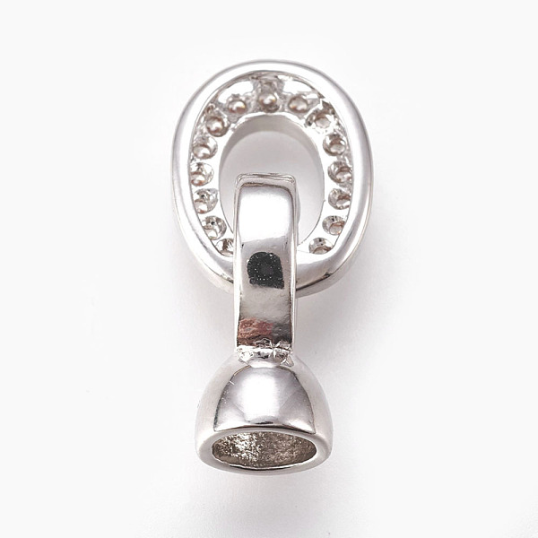 PandaHall Brass Micro Pave Cubic Zirconia Fold Over Clasps, Oval, Clear, Real Platinum Plated, 18mm, Inner: 4mm Brass+Cubic Zirconia Clear
PandaHall Brass Micro Pave Cubic Zirconia Fold Over Clasps, Oval, Clear, Real Platinum Plated, 18mm, Inner: 4mm Brass+Cubic Zirconia Clear