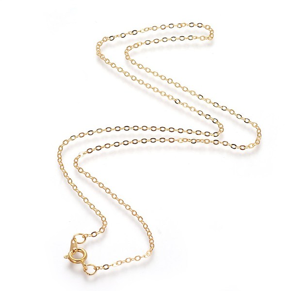 PandaHall Brass Cable Chain Necklaces, Nickel Free, Golden, 18 inch, 2x1.5mm Brass
PandaHall Brass Cable Chain Necklaces, Nickel Free, Golden, 18 inch, 2x1.5mm Brass