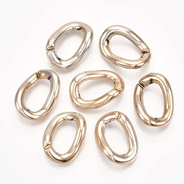 PandaHall UV Plating ABS Plastic Linking Rings, Quick Link Connectors, For Curb Chains Making, Unwelded, Twist, Rose Gold, 29x21x9mm, Hole...
PandaHall UV Plating ABS Plastic Linking Rings, Quick Link Connectors, For Curb Chains Making, Unwelded, Twist, Rose Gold, 29x21x9mm, Hole...