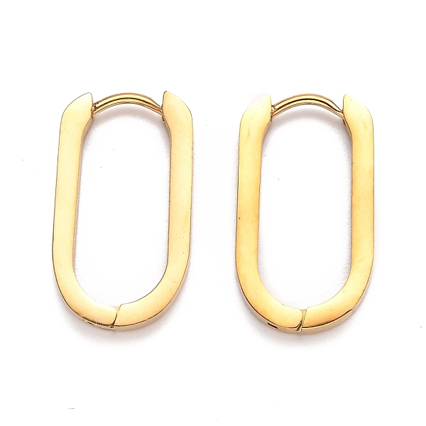 PandaHall 304 Stainless Steel Huggie Hoop Earrings, Oval, Golden, 21.5x12x3mm, Pin: 1mm 304 Stainless Steel Oval
PandaHall 304 Stainless Steel Huggie Hoop Earrings, Oval, Golden, 21.5x12x3mm, Pin: 1mm 304 Stainless Steel Oval