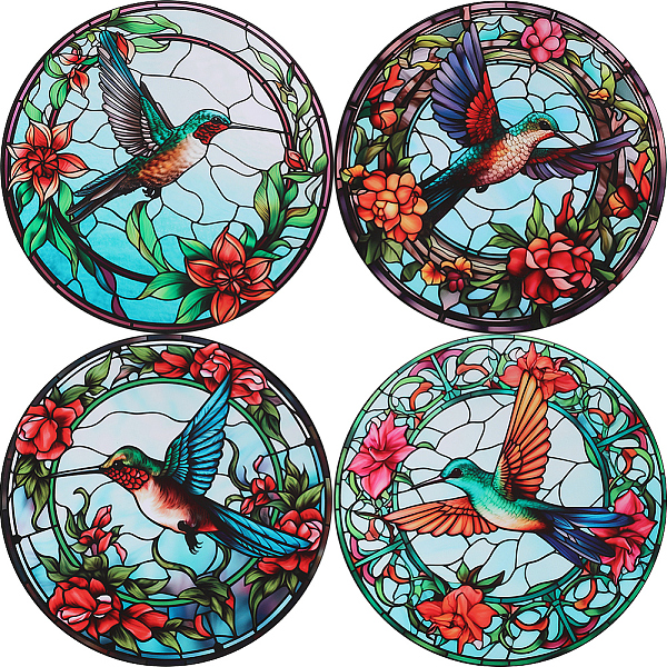 PandaHall PVC Window Static Stickers, Round Waterproof Electrostatic stickers for Window Decoration, Bird, 255x0.3mm, 4pcs/set Plastic Bird
PandaHall PVC Window Static Stickers, Round Waterproof Electrostatic stickers for Window Decoration, Bird, 255x0.3mm, 4pcs/set Plastic Bird
