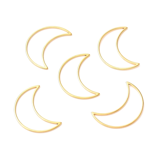 PandaHall 201 Stainless Steel Linking Rings, Moon, Golden, 25x17.5x1mm 201 Stainless Steel Moon
PandaHall 201 Stainless Steel Linking Rings, Moon, Golden, 25x17.5x1mm 201 Stainless Steel Moon