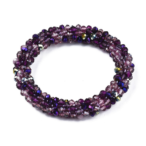 PandaHall Glass Beaded Crochet Stretch Bracelet, Fashion Nepal Bracelet for Women, Purple, Inner Diameter: 1-7/8 inch(4.7cm) Glass Purple
PandaHall Glass Beaded Crochet Stretch Bracelet, Fashion Nepal Bracelet for Women, Purple, Inner Diameter: 1-7/8 inch(4.7cm) Glass Purple