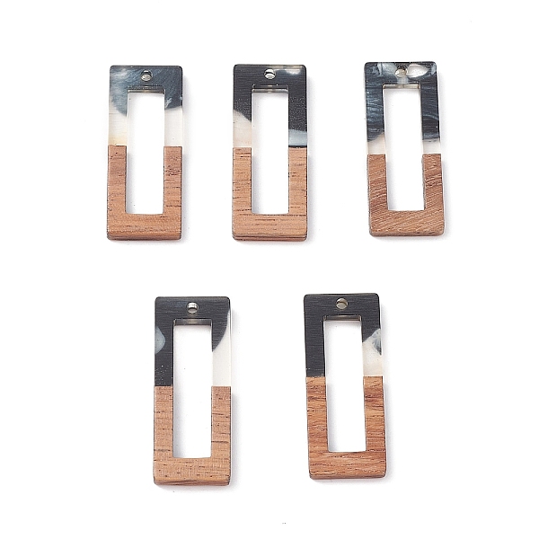 PandaHall Resin & Walnut Wood Pendants, Two Tone Geometric Charms, Rectangle, 38x14.5x2.5mm, Hole: 2mm Wood Rectangle
PandaHall Resin & Walnut Wood Pendants, Two Tone Geometric Charms, Rectangle, 38x14.5x2.5mm, Hole: 2mm Wood Rectangle