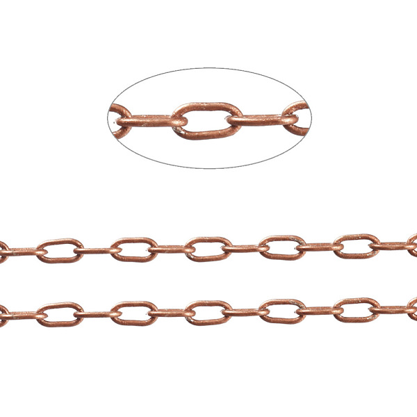 PandaHall Brass Cable Chains, Unwelded, with Spool, Oval, Cadmium Free & Nickel Free & Lead Free, Red Copper, 5x2x1mm, about 301.83 Feet...
PandaHall Brass Cable Chains, Unwelded, with Spool, Oval, Cadmium Free & Nickel Free & Lead Free, Red Copper, 5x2x1mm, about 301.83 Feet...