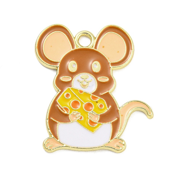 PandaHall Cartoon Alloy Enamel Pendants, Golden, Mouse, 27x24x1.4mm, Hole: 2mm Alloy+Enamel Mouse Brown
PandaHall Cartoon Alloy Enamel Pendants, Golden, Mouse, 27x24x1.4mm, Hole: 2mm Alloy+Enamel Mouse Brown