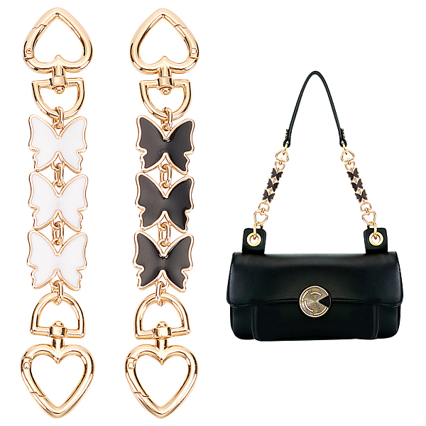 PandaHall WADORN 2Pcs 2 Colors Butterfly Alloy Enamel Bag Strap Extender, with Heart Swivel Clasps, for Bag Straps Replacement Accessories..., Multicolor
PandaHall WADORN 2Pcs 2 Colors Butterfly Alloy Enamel Bag Strap Extender, with Heart Swivel Clasps, for Bag Straps Replacement Accessories..., Multicolor