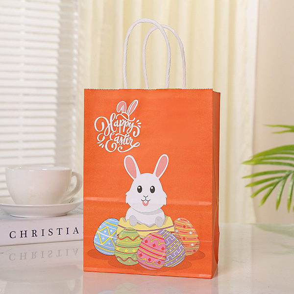 PandaHall Rabbit with Easter Egg Pattern Paper Bags, Gift Bags, Shopping Bags, with Handles, for Easter, Dark Orange, 15x8x21cm Paper
PandaHall Rabbit with Easter Egg Pattern Paper Bags, Gift Bags, Shopping Bags, with Handles, for Easter, Dark Orange, 15x8x21cm Paper