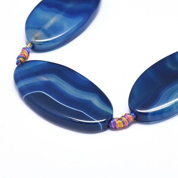 PandaHall Natural Banded Agate/Striped Agate Beads Strands, Dyed & Heated, Horse Eye, Marine Blue, 48~51x24~27x5~7mm, Hole: 1.8mm, about...
PandaHall Natural Banded Agate/Striped Agate Beads Strands, Dyed & Heated, Horse Eye, Marine Blue, 48~51x24~27x5~7mm, Hole: 1.8mm, about...