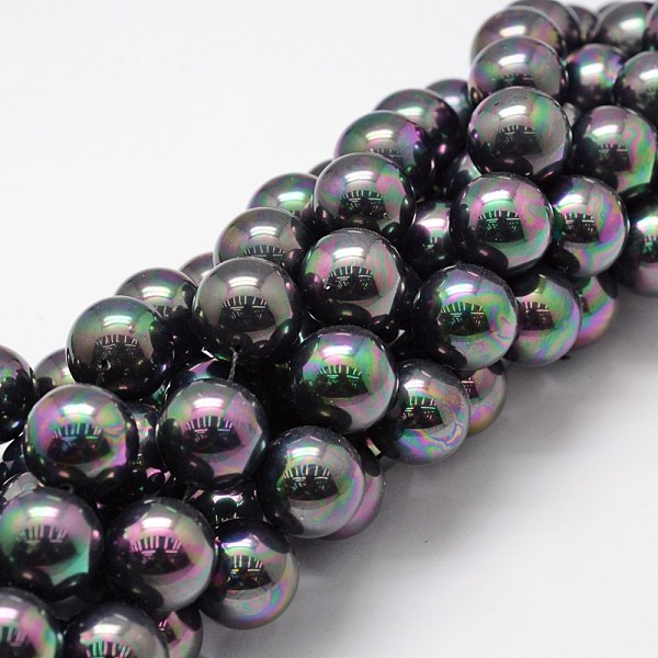 PandaHall Shell Pearl Bead Strands, Rainbow Plated, Grade A, Round, Black, 16mm, Hole: 1mm, about 26pcs/strand, 16 inch Shell Pearl Round...
PandaHall Shell Pearl Bead Strands, Rainbow Plated, Grade A, Round, Black, 16mm, Hole: 1mm, about 26pcs/strand, 16 inch Shell Pearl Round...