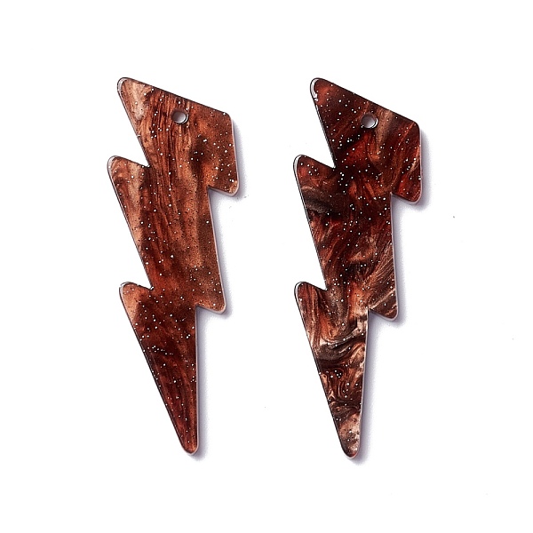 PandaHall Opaque Acrylic Pendants, Lightning Bolt, Coconut Brown, 47x16x2.5mm, Hole: 2mm Acrylic Lightning Bolt
PandaHall Opaque Acrylic Pendants, Lightning Bolt, Coconut Brown, 47x16x2.5mm, Hole: 2mm Acrylic Lightning Bolt