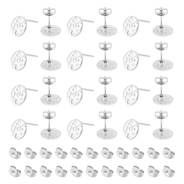 PandaHall Unicraftale 60Pcs 201 Stainless Steel Textured Flat Round Stud Earring Findings, with 304 Stainless Steel Pins & 100Pcs Ear Nuts...
PandaHall Unicraftale 60Pcs 201 Stainless Steel Textured Flat Round Stud Earring Findings, with 304 Stainless Steel Pins & 100Pcs Ear Nuts...