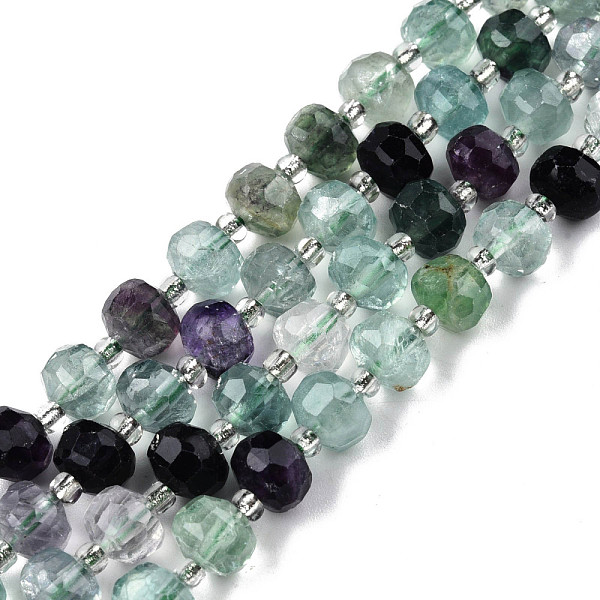 PandaHall Natural Fluorite Beads Strands, with Seed Beads, Faceted, Rondelle, 8x6mm, Hole: 1mm, about 20~22pcs/strand, 7.09 inch(18cm)...
PandaHall Natural Fluorite Beads Strands, with Seed Beads, Faceted, Rondelle, 8x6mm, Hole: 1mm, about 20~22pcs/strand, 7.09 inch(18cm)...