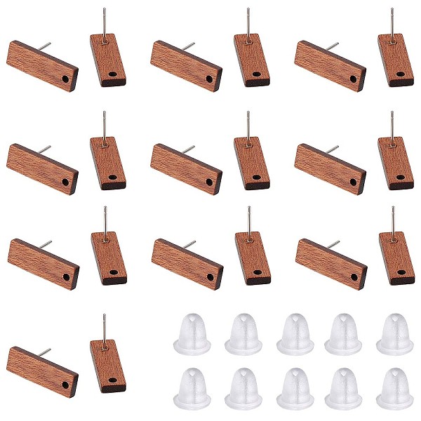 PandaHall SUNNYCLUE 15 Pairs Walnut Wood Rectangle Stud Earring Findings, with 304 Stainless Steel Pin and 50Pcs Plastic Ear Nuts, Coconut...
PandaHall SUNNYCLUE 15 Pairs Walnut Wood Rectangle Stud Earring Findings, with 304 Stainless Steel Pin and 50Pcs Plastic Ear Nuts, Coconut...