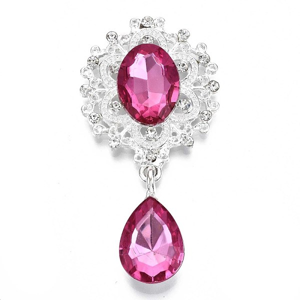 PandaHall Alloy Flat Back Cabochons, with Acrylic Rhinestones, Oval and Teardrop, Silver Color Plated, Faceted, Old Rose, 58x29x7mm, Pendant...
PandaHall Alloy Flat Back Cabochons, with Acrylic Rhinestones, Oval and Teardrop, Silver Color Plated, Faceted, Old Rose, 58x29x7mm, Pendant...