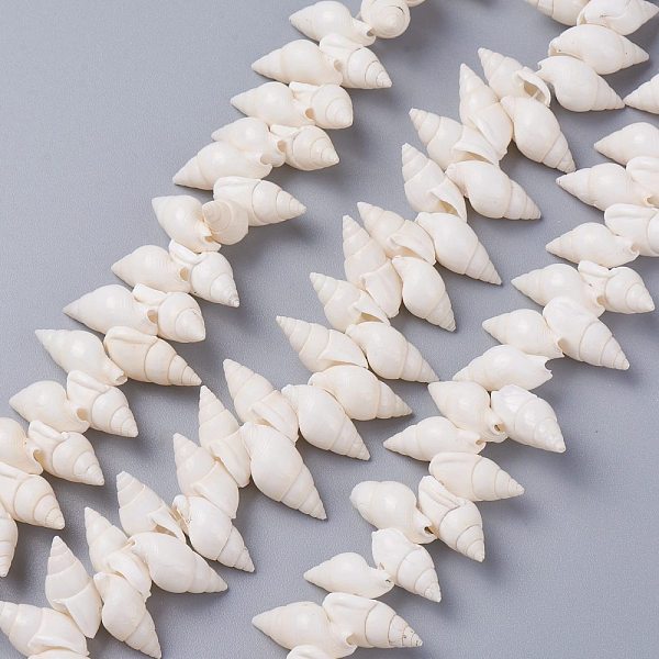 PandaHall Natural Spiral Shell Beads Strands, White, 18~22x8~12x8~9mm, Hole: 1mm, 15.75 inch(40cm) Spiral Shell Shell Shape White
PandaHall Natural Spiral Shell Beads Strands, White, 18~22x8~12x8~9mm, Hole: 1mm, 15.75 inch(40cm) Spiral Shell Shell Shape White