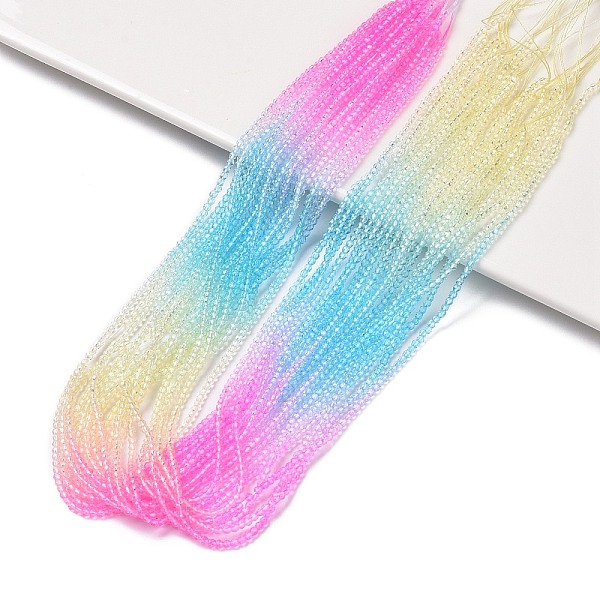 PandaHall Transparent Gradient Color Glass Beads Strands, Segmented Multi-color Beads, Faceted Round, Pale Goldenrod, 3x2.5mm, Hole: 0.8mm...
PandaHall Transparent Gradient Color Glass Beads Strands, Segmented Multi-color Beads, Faceted Round, Pale Goldenrod, 3x2.5mm, Hole: 0.8mm...