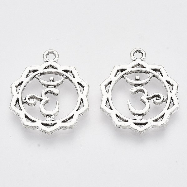 PandaHall Tibetan Style Alloy Pendants, Chakra, Cadmium Free & Lead Free, Sahasrara, 23x19x1.5mm, Hole: 1.8mm, about 588pcs/1000g Alloy...
PandaHall Tibetan Style Alloy Pendants, Chakra, Cadmium Free & Lead Free, Sahasrara, 23x19x1.5mm, Hole: 1.8mm, about 588pcs/1000g Alloy...