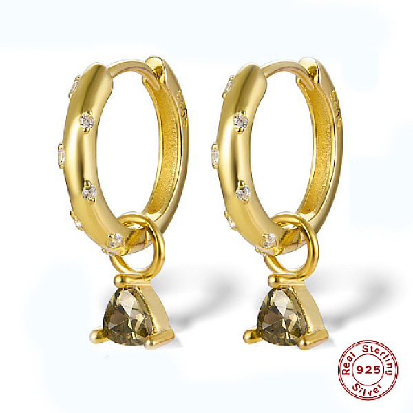 PandaHall Real 18K Gold Plated 925 Sterling Silver Rhinestone Dangle Hoop Earrings, Triangle, with S925 Stamp, Smoked Topaz, 20x4mm Sterling..., Yellow
PandaHall Real 18K Gold Plated 925 Sterling Silver Rhinestone Dangle Hoop Earrings, Triangle, with S925 Stamp, Smoked Topaz, 20x4mm Sterling..., Yellow