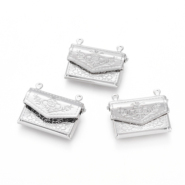 PandaHall Brass Locket Pendants, Photo Frame Charms for Necklaces, Bag, Platinum, 16.8x21.8x3.5mm, Hole: 1mm Brass Bag
PandaHall Brass Locket Pendants, Photo Frame Charms for Necklaces, Bag, Platinum, 16.8x21.8x3.5mm, Hole: 1mm Brass Bag