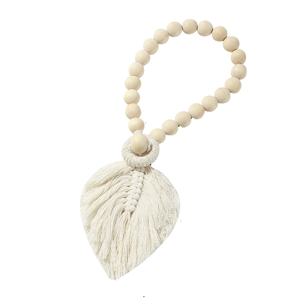 PandaHall Handmade Macrame Wood Bead Curtain Tiebacks, Leaf Cotton Cord Woven Curtain Holdback, for Home Wall Drapes Window Decoration...
PandaHall Handmade Macrame Wood Bead Curtain Tiebacks, Leaf Cotton Cord Woven Curtain Holdback, for Home Wall Drapes Window Decoration...