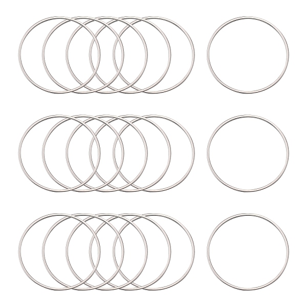 PandaHall 304 Stainless Steel Linking Ring, Stainless Steel Color, 40x1mm, Inner Diameter: 37.5mm 304 Stainless Steel Ring
PandaHall 304 Stainless Steel Linking Ring, Stainless Steel Color, 40x1mm, Inner Diameter: 37.5mm 304 Stainless Steel Ring