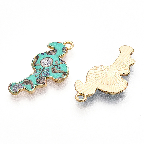 PandaHall Printed Light Gold Tone Alloy Pendants, Flamingo Charms, Turquoise, 28.5x14x2mm, Hole: 1.5mm Alloy Flamingo Shape Green
PandaHall Printed Light Gold Tone Alloy Pendants, Flamingo Charms, Turquoise, 28.5x14x2mm, Hole: 1.5mm Alloy Flamingo Shape Green