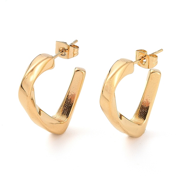 PandaHall Ion Plating(IP) 304 Stainless Steel Twist Triangle Stud Earrings, Half Hoop Earrings for Women, Golden, 26x24.5x4mm 304 Stainless...
PandaHall Ion Plating(IP) 304 Stainless Steel Twist Triangle Stud Earrings, Half Hoop Earrings for Women, Golden, 26x24.5x4mm 304 Stainless...