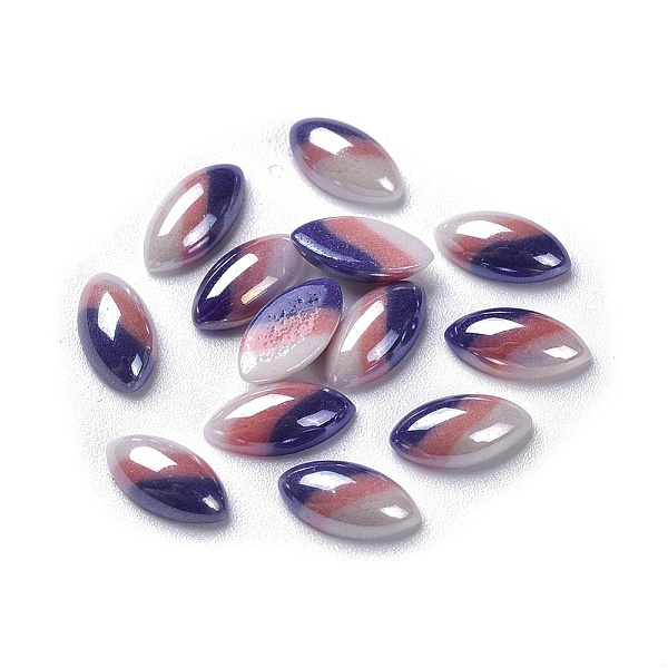 PandaHall Opaque Glass Cabochons, Stripe Pattern, Tri-color Stripe, Horse Eye, Colorful, 10x5x3mm Glass Horse Eye
PandaHall Opaque Glass Cabochons, Stripe Pattern, Tri-color Stripe, Horse Eye, Colorful, 10x5x3mm Glass Horse Eye
