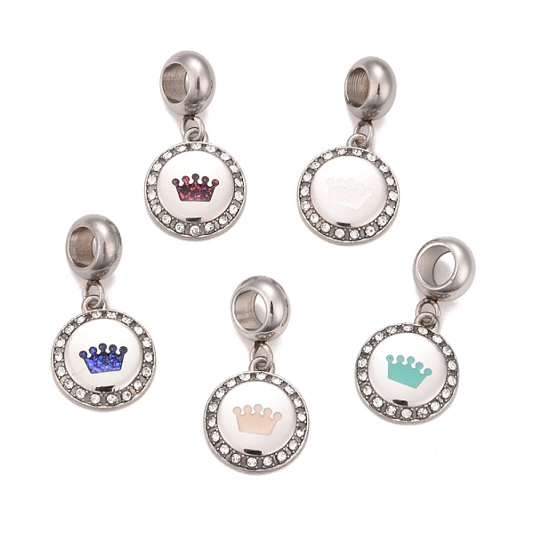 PandaHall 304 Stainless Steel Crystal Rhinestone European Dangle Charms, Large Hole Pendants, with Enamel and Fluorescence Slice, Stainless..., Multicolor
PandaHall 304 Stainless Steel Crystal Rhinestone European Dangle Charms, Large Hole Pendants, with Enamel and Fluorescence Slice, Stainless..., Multicolor