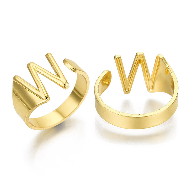 PandaHall Alloy Cuff Finger Rings, Cadmium Free & Nickel Free & Lead Free, Alphabet, Golden, Letter.W, US Size 8(18.1mm) Alloy
PandaHall Alloy Cuff Finger Rings, Cadmium Free & Nickel Free & Lead Free, Alphabet, Golden, Letter.W, US Size 8(18.1mm) Alloy
