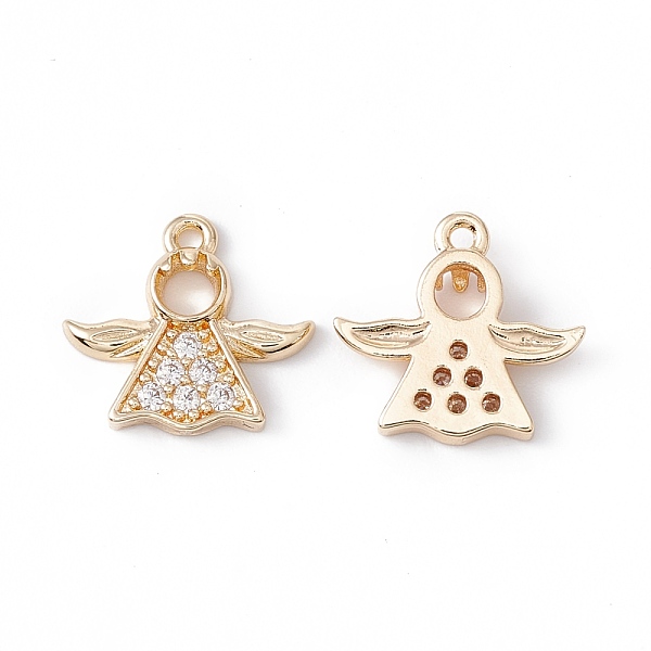 PandaHall Rack Plating Brass Micro Pave Clear Cubic Zirconia Charms, Long-Lasting Plated, Cadmium Free & Lead Free, Angel Charms, Golden...
PandaHall Rack Plating Brass Micro Pave Clear Cubic Zirconia Charms, Long-Lasting Plated, Cadmium Free & Lead Free, Angel Charms, Golden...