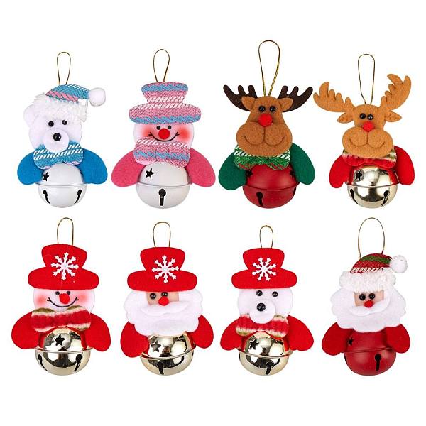 PandaHall 8Pcs Christmas Bells, Hanging Decorations Ornaments Set, for Christmas Tree and Holiday Party Decoration, Mixed Shapes, Mixed..., Multicolor
PandaHall 8Pcs Christmas Bells, Hanging Decorations Ornaments Set, for Christmas Tree and Holiday Party Decoration, Mixed Shapes, Mixed..., Multicolor
