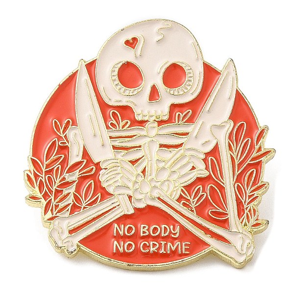 PandaHall Halloween Skull Enamel Pin, Golden Zinc Alloy Brooch for Backpack Clothes, Tool, 30x28.5x2mm Alloy+Enamel Tool
PandaHall Halloween Skull Enamel Pin, Golden Zinc Alloy Brooch for Backpack Clothes, Tool, 30x28.5x2mm Alloy+Enamel Tool