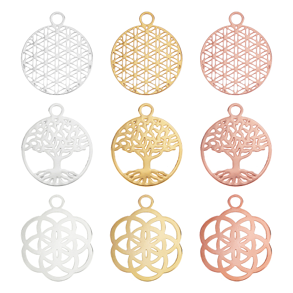 PandaHall BENECREAT 36Pcs 9 Style Brass Pendants, Filigree Pendants, Flat Round & Flower, Mixed Color, 4pcs/style Brass Mixed Shapes
PandaHall BENECREAT 36Pcs 9 Style Brass Pendants, Filigree Pendants, Flat Round & Flower, Mixed Color, 4pcs/style Brass Mixed Shapes