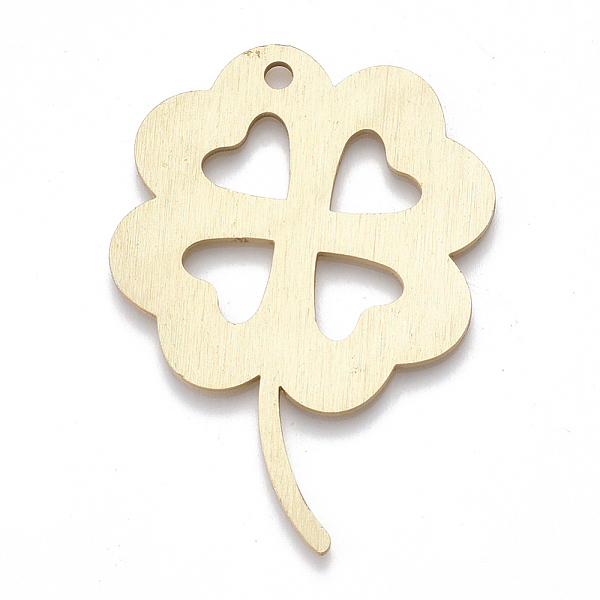 PandaHall Aluminium Big Pendants, Laser Cut Big Pendants, Four Leaf Clover, Golden, 52x38x1mm, Hole: 3mm Aluminum Clover
PandaHall Aluminium Big Pendants, Laser Cut Big Pendants, Four Leaf Clover, Golden, 52x38x1mm, Hole: 3mm Aluminum Clover