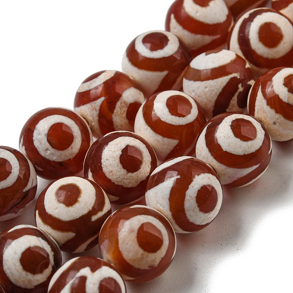 PandaHall Tibetan Style dZi Beads Strands, Natural & Dyed Agate Beads, Round, FireBrick, 3-Eye, 10mm, Hole: 1.4mm, about 37pcs/strand..., Red
PandaHall Tibetan Style dZi Beads Strands, Natural & Dyed Agate Beads, Round, FireBrick, 3-Eye, 10mm, Hole: 1.4mm, about 37pcs/strand..., Red